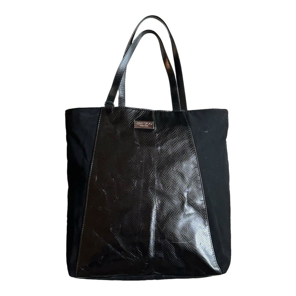 Jimmy Choo  Black Animal Print Tote by Jimmy Choo Fragrances Parfums 14…‎